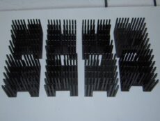 Disipadores de Aluminio 6 x 6 x 5cm de Alto.