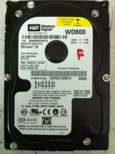 Disco Duro 80 Gb Sata Western Digital WD800JD-08JNC0 Western Digital